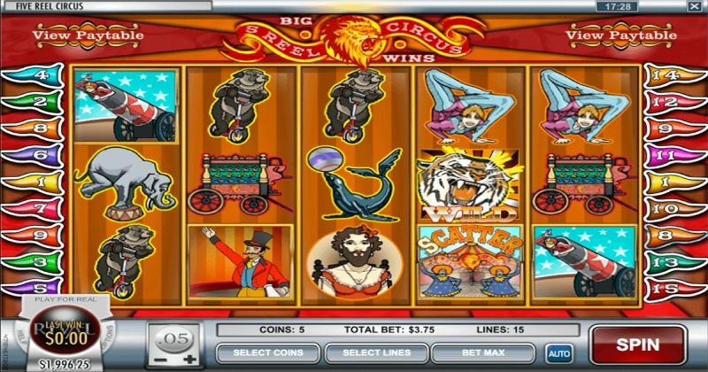 Play in 5 Reel Circus Slot Online from Rival Gaming for free now | www.taxlawgeek.com