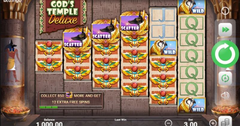 Play in God's Temple Deluxe slot online from Booongo for free now | www.taxlawgeek.com